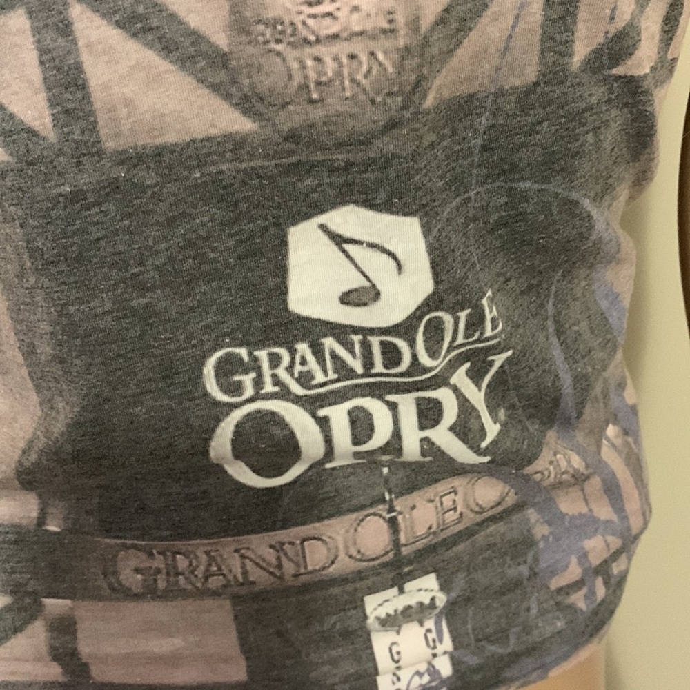 Grand Ole Opry Women's Short Sleeve Graphic Tee - Gray with Pink Script - Picture 3 of 6
